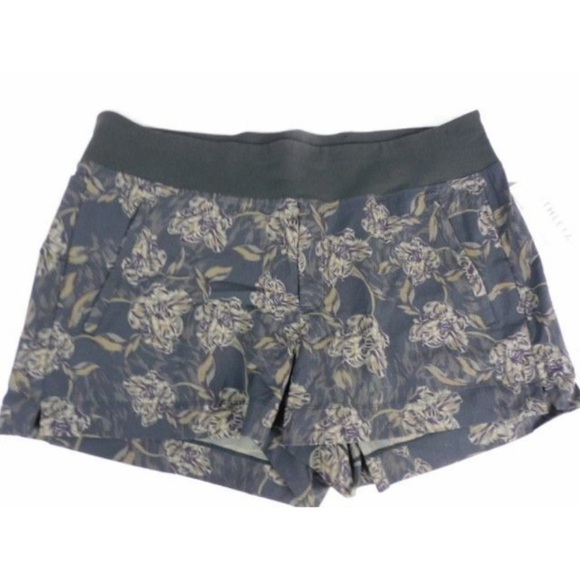 Athleta Trekkie North Printed Short Terra Firma Olive Green 18 NEW NWT - Picture 5 of 7